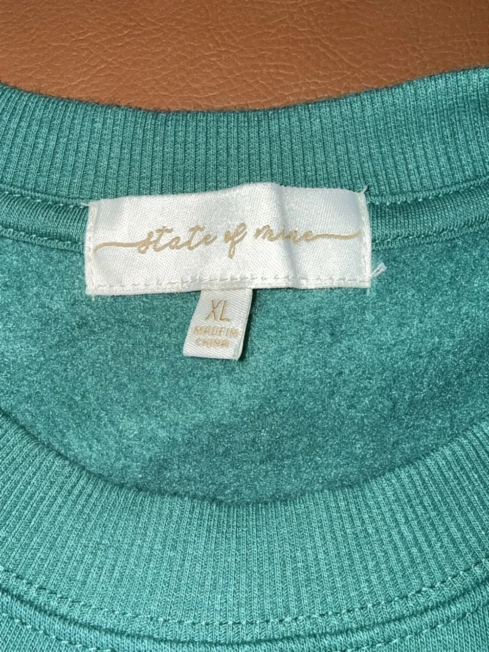 NWOT State of Mine London Social Club Sweatshirt Size XL Sage Green - Picture 5 of 6